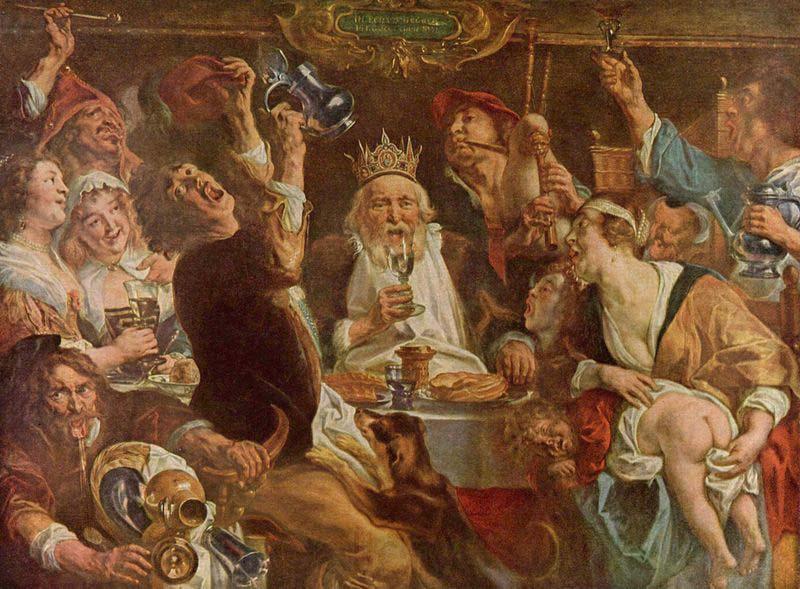 Jacob Jordaens Jacob Jordaens. The King Drinks